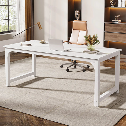 Bureau – Werkplek – Thuiswerkplek – Bureaublad – Kantoor – 180 Cm Groot – Houten Afwerking - QUORE