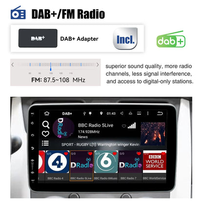 Multimedia Autoradio - Android Autoradio - Draaibare - Universeel Multimedia Systeem - CarPlay - GPS Navigatie - Bluetooth - 10.1" - Touchscreen - 64G - 12 LED - QUORE