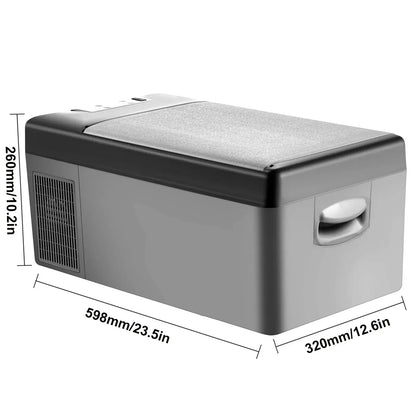 Auto Koelkast - Koelbox - Mini Koelkast - Draagbare - 15L - 12V/24V/220V - met Compressor - Mini Fridge - Perfect voor Camping, Reizen en Outdoor