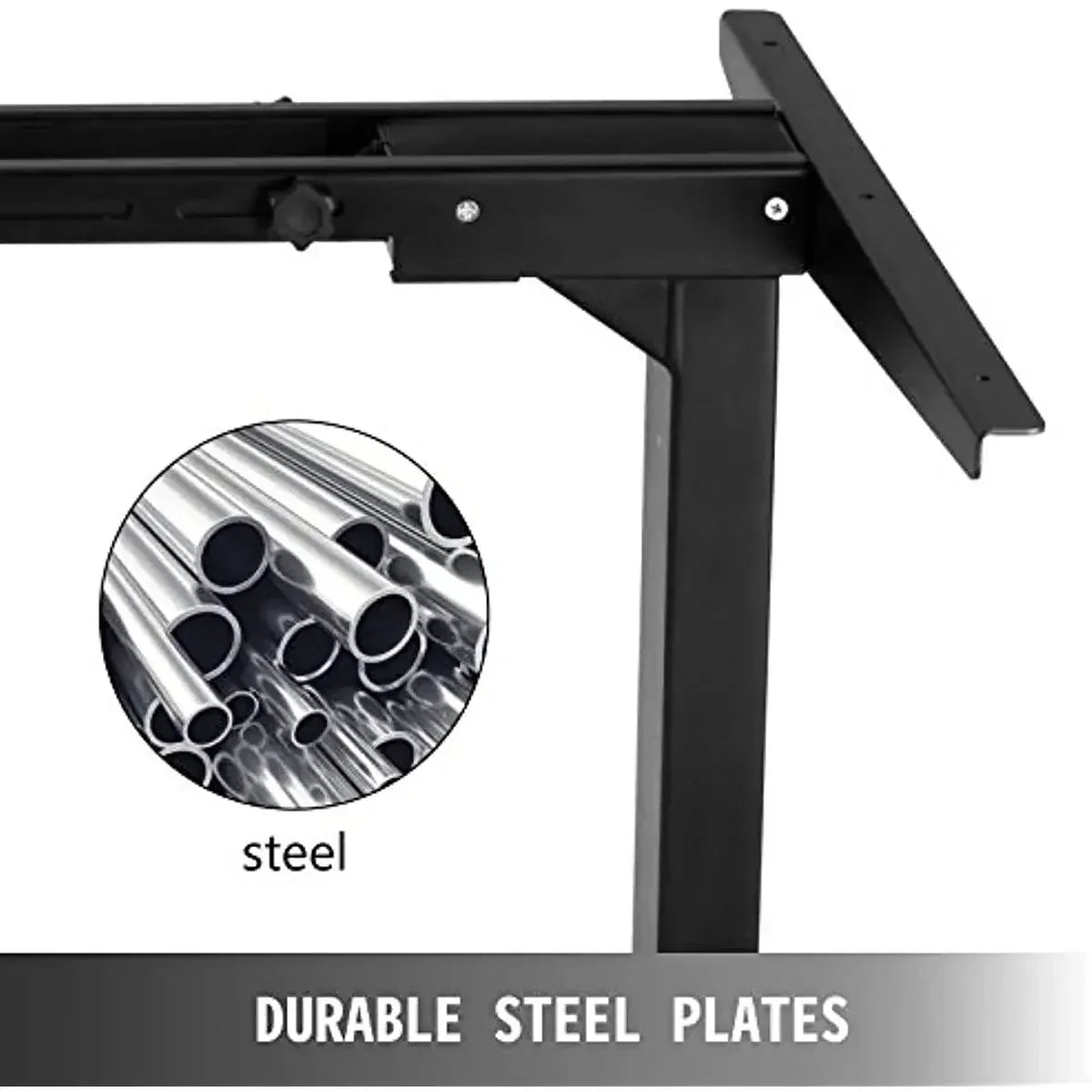 Elektrisch Bureauframe – Sta Zit Bureau – Verstelbaar Bureauframe – Bureau Onderstel – Traploos Verstelbaar – Draagvermogen 120 Kg – Stille Dubbele Motoren