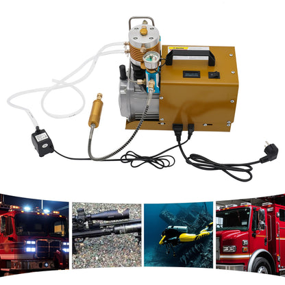 Hogedruk Luchtpomp – Draagbare Pomp – PCP Compressor – Gasfles Opblazer – 1.8 kW Motor – 5 Tot 30 MPA Instelbaar