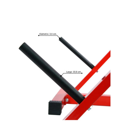 Buikspierbank - Fitnessbank - Halterbank - Fitness Bank - Multifunctionele Bench Press - Trainingsbank - Verstelbaar en Inklapbaar - Compact Krachtstation voor Thuisgebruik - Rood