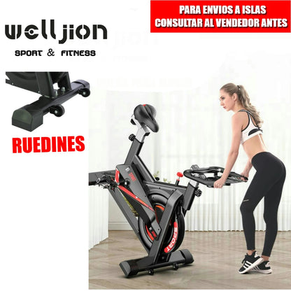 Spinningfiets – Hometrainer – Indoor Bike – Fitnessfiets – Cardiofiets – Verstelbare Weerstand 24 kg – Multifunctioneel LCD-scherm