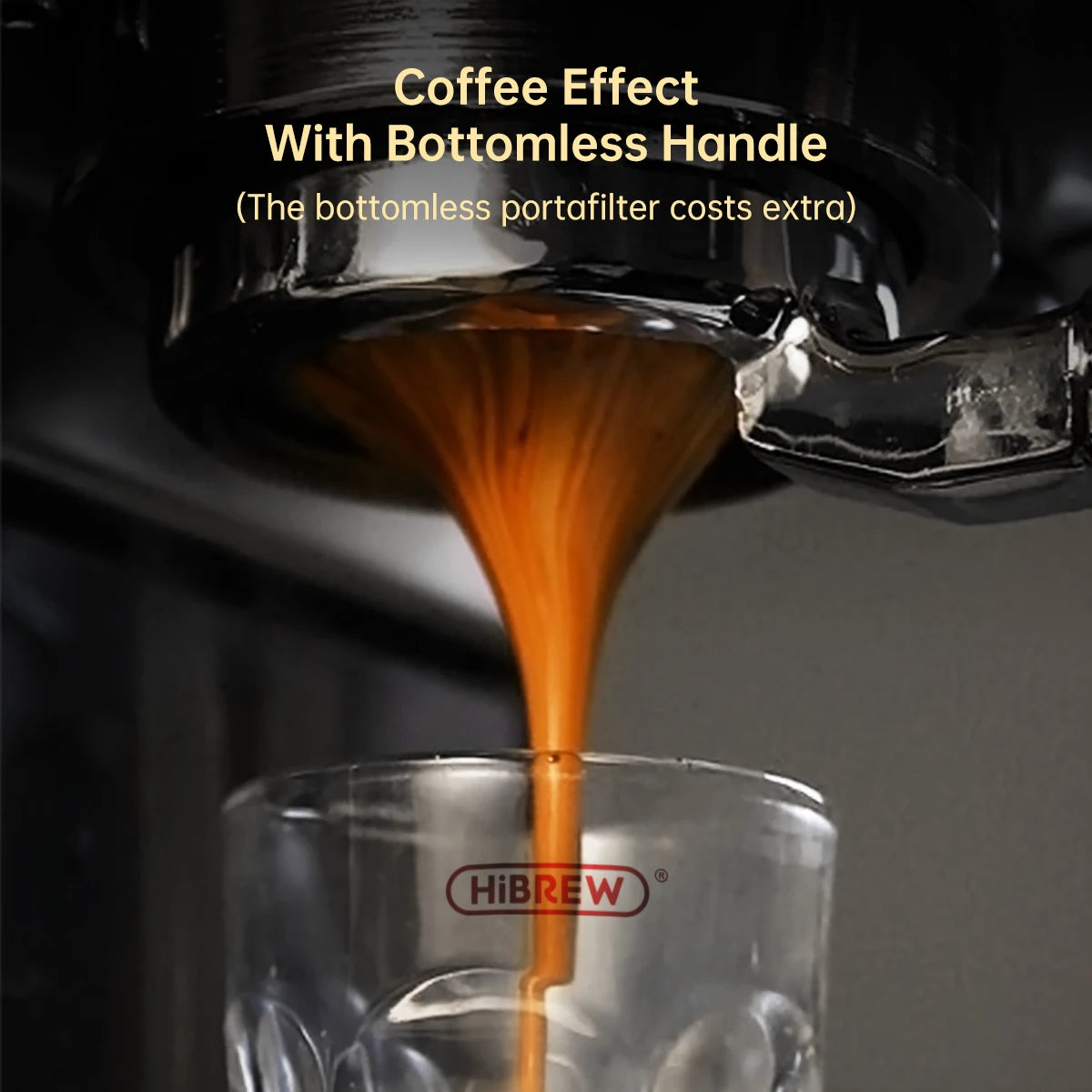 HiBREW Espressomachine Handmatig - Espresso Maker - Espressomachine Met Koffiebonen - Praktisch - Stijlvol - QUORE