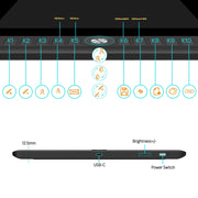 A+ PD156PRO Graphics Tablet Display for Drawing 15.6" Full-Laminated IPS HD Screen with 8192 Levels Battery-Free Pen