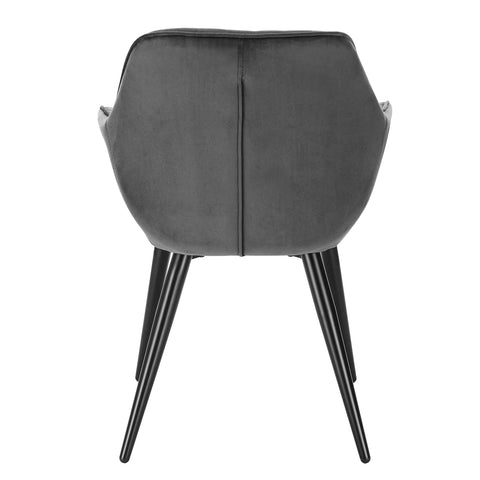 Eetkamerstoel - Eetkamerstoelen met Armleuning - Eetstoel - Eetkamer Stoelen -  Metalen Poten - Rugleuning