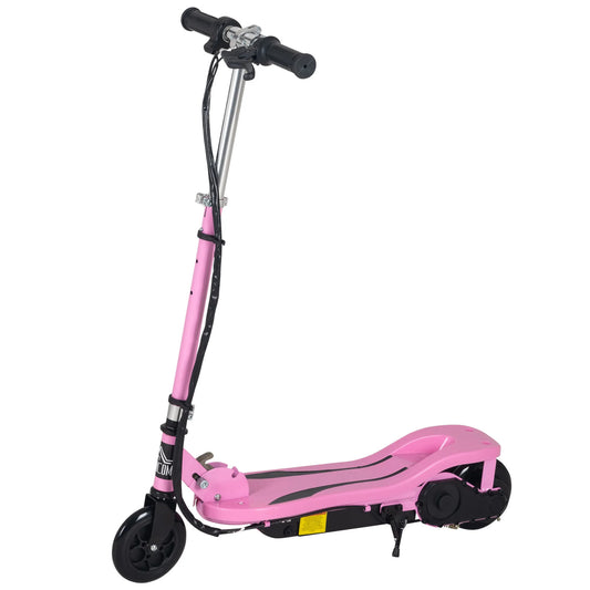 Scooter - Elektrische Step - voor 7-14 jaar -  Verstelbaar - Opvouwbaar - 120 W - 12 km/h Max. Snelheid - 100-240 V - Belastbaar 50kg - 75 x 36 x 82-93 cm - Roze