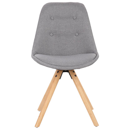 Eetkamerstoelen – Stoelen – Zitmeubelen – Linnen Stoelen – Massief Hout – Ergonomisch Ontwerp – Vloerbeschermers