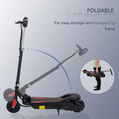 Scooter - Elektrische Step - voor 7-14 jaar -  Verstelbaar - Opvouwbaar - 120 W - 12 km/h Max. Snelheid - 100-240 V - Belastbaar 50kg - 75 x 36 x 82-93 cm - Roze