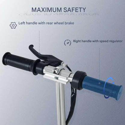 Scooter - Elektrische Step - voor 7-14 jaar -  Verstelbaar - Opvouwbaar - 120 W - 12 km/h Max. Snelheid - 100-240 V - Belastbaar 50kg - 75 x 36 x 82-93 cm - Roze