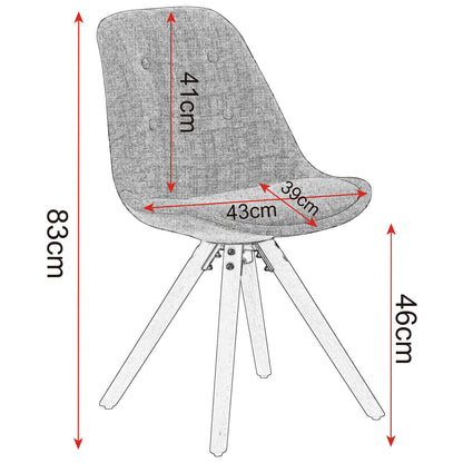 Eetkamerstoelen – Stoelen – Zitmeubelen – Linnen Stoelen – Massief Hout – Ergonomisch Ontwerp – Vloerbeschermers