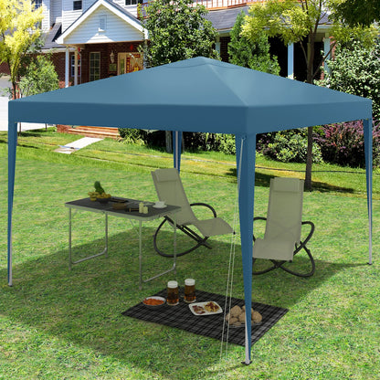 Partytent - Vouwtent - Pop-Up Partytenten - Easy up Tent - Party Tent Opvouwbaar - 300x300cm - voor Tuin Evenementen en Feesten - Waterdichte - Pagodetent met Zonnebescherming - voor Camping, Festival of Bruiloft - Antraciet - QUORE