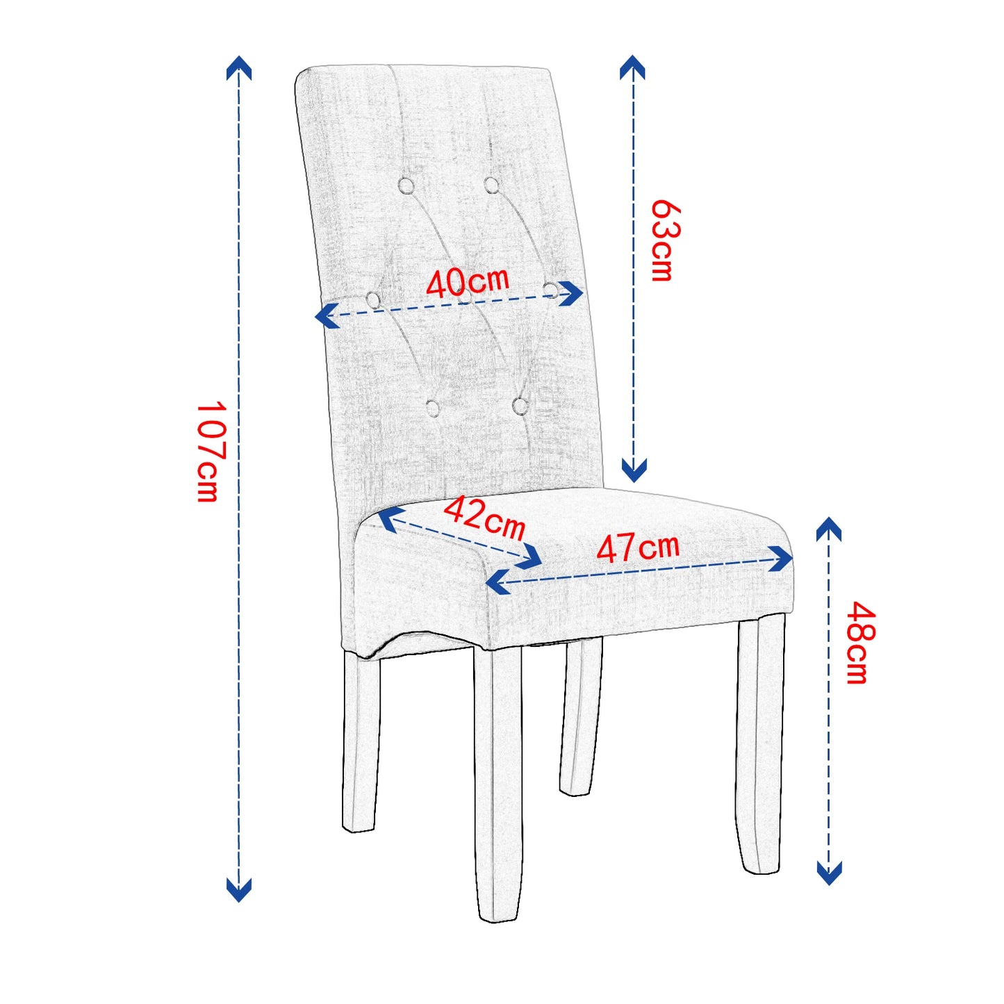 Eetkamerstoelen – Stoelen – Dining Chairs – Zetels – Zitten – Ergonomische Hoge Rugleuning – Duurzame Rubberhouten Poten - Fluweel - Lichtgrijs