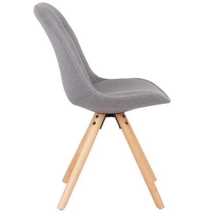 Eetkamerstoelen – Stoelen – Zitmeubelen – Linnen Stoelen – Massief Hout – Ergonomisch Ontwerp – Vloerbeschermers