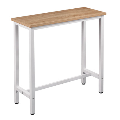 WOLTU Bar Table Bistro Dining Table MDF Wood Vintage 100x40x100cm High Coffee Counter Table for Kitchen Bar Balcony - QUORE