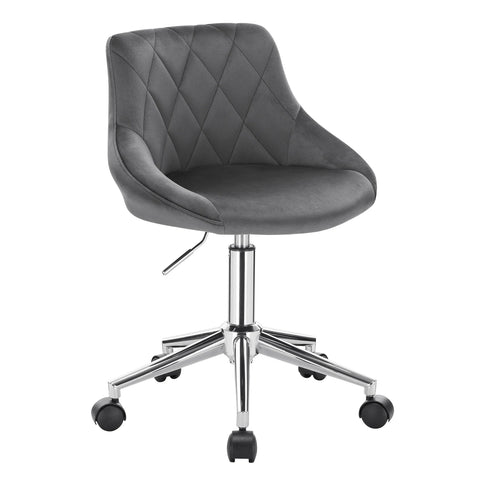 Office Stool Chair Desk Beautician's Club Chair Velvet Height Adjustable Swivel Chair with Wheels Home Office Backrest Chair
