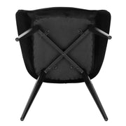 Eetkamerstoel - Eetkamerstoelen met Armleuning - Eetstoel - Eetkamer Stoelen -  Metalen Poten - Rugleuning