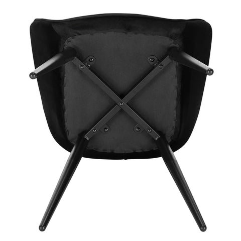 Eetkamerstoel - Eetkamerstoelen met Armleuning - Eetstoel - Eetkamer Stoelen -  Metalen Poten - Rugleuning