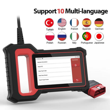 OBD2 Scanner - OBD - Diagnosecomputer - Uitleesapparatuur Auto - Auto Accessoires - Storing Verwijderen - Auto Uitlezen - ABS - SRS - ECM - TCM Systemen - 5" Touchscreen - QUORE