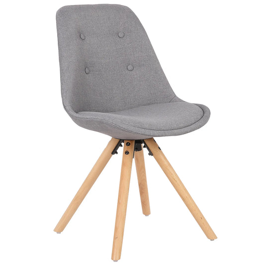 Eetkamerstoelen – Stoelen – Zitmeubelen – Linnen Stoelen – Massief Hout – Ergonomisch Ontwerp – Vloerbeschermers