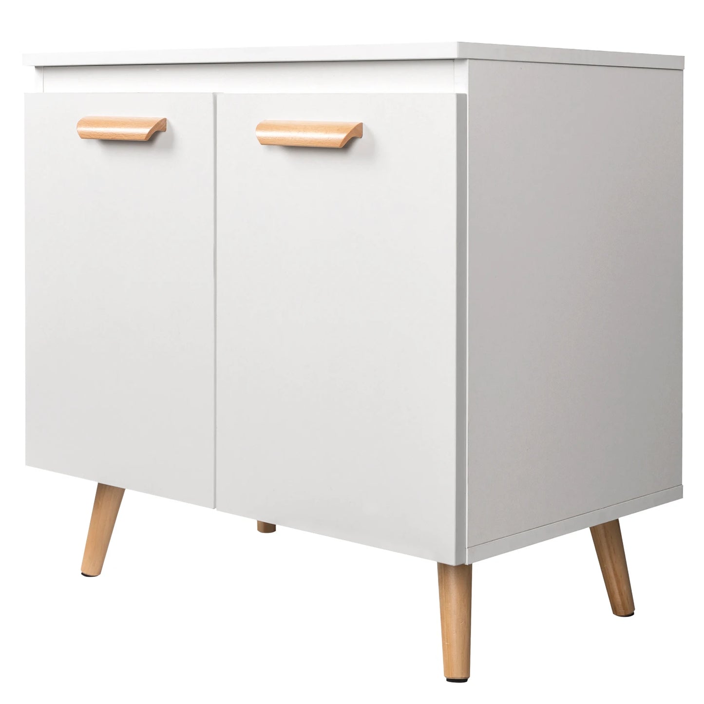 Wastafelonderkast - Badkamer - op Poten - Onderkast - Meubel - Praktische Opbergruimte - Onder de Wastafel - 60x40x60,5 cm - Vrijstaand Toiletmeubel - Modern MDF-design -Grijs Wit