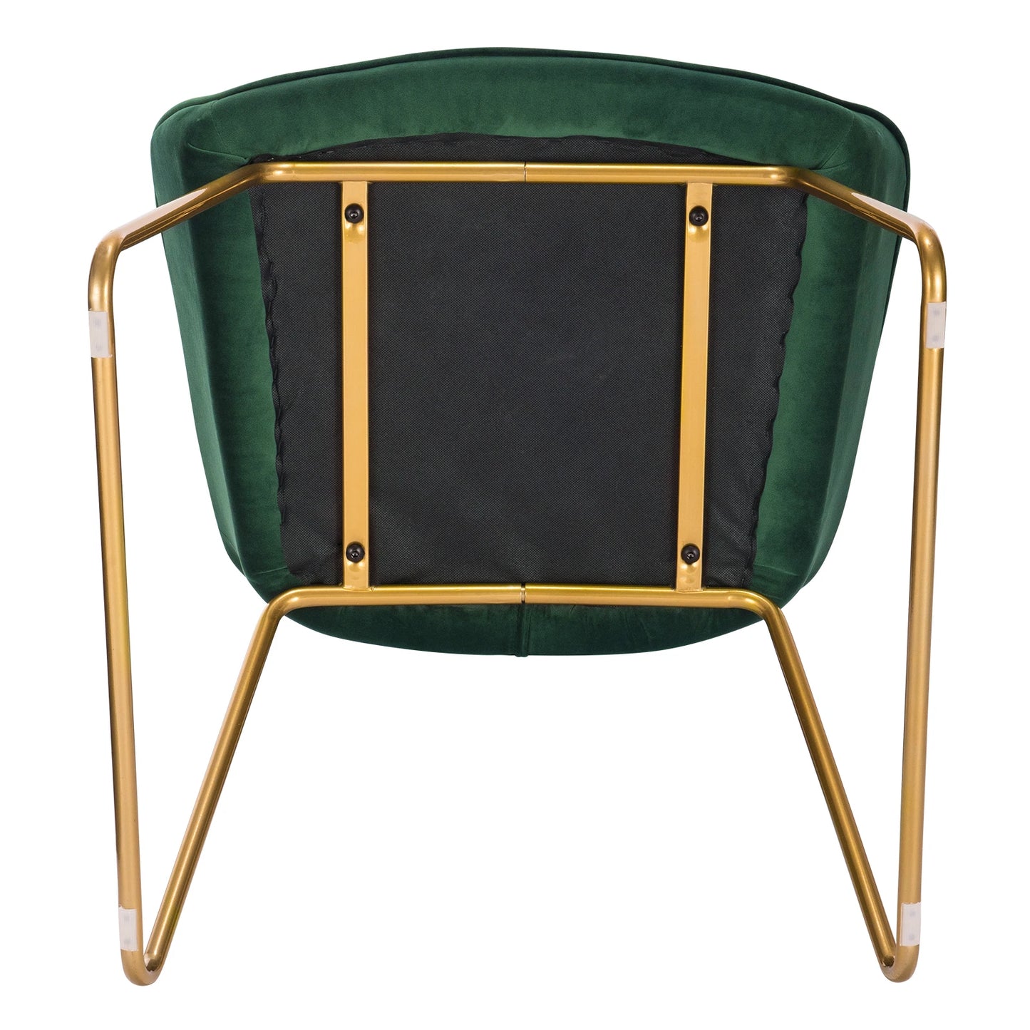 Eetkamerstoelen – Set van 4 - Fluwelen Stoelen – Comfortabele Stoelen – Metalen Pootjes – Ergonomisch Ontwerp – Zithoogte 45 Cm - Donkergroen