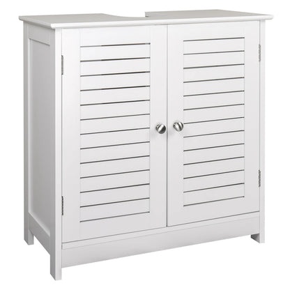 Wastafelonderkast - Badkamer - op Poten - Onderkast - Meubel - Praktische Opbergruimte - Onder de Wastafel - 60x30x60cm - Vrijstaand Toiletmeubel - Modern MDF-design - Wit