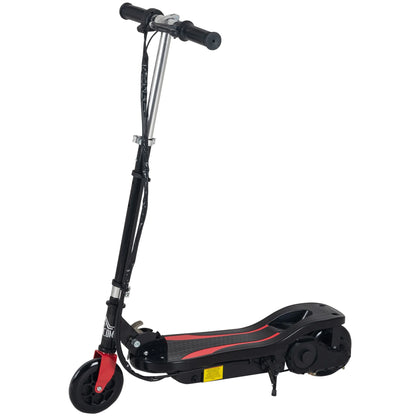 Scooter - Elektrische Step - voor 7-14 jaar -  Verstelbaar - Opvouwbaar - 120 W - 12 km/h Max. Snelheid - 100-240 V - Belastbaar 50kg - 75 x 36 x 82-93 cm - Zwart