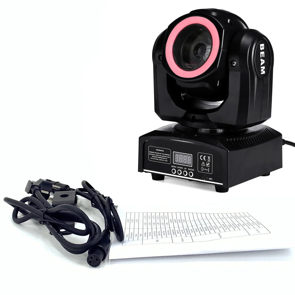 4-Packs 60W LED Beam Moving Head – LED Licht Effect – DJ Verlichting – Podium Spot – DMX Lamp – Compact Formaat – 540° Pan & 180° Tilt