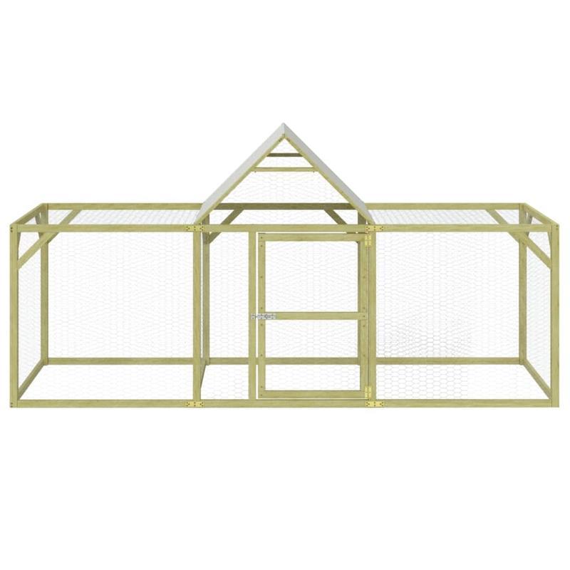 Kippenhok – Kippenren – Pluimveehok – Kippenkooi – Buitenverblijf – Geïmpregneerd Vurenhout – 300x100x150 cm – Weerbestendig & Stevig