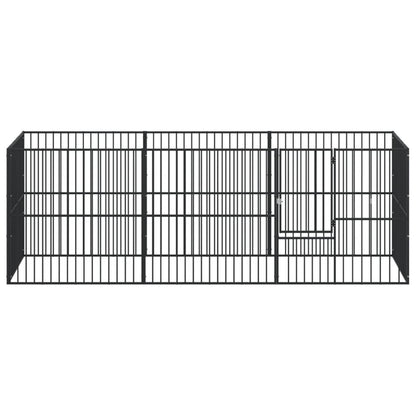 Dierenren – Hondenren – Puppyren – Konijnenren – Dierenkooi – 300x100x100 cm – Robuust Gegalvaniseerd Staal – Semi-Open Bovenkant Met Gemakkelijke Toegang