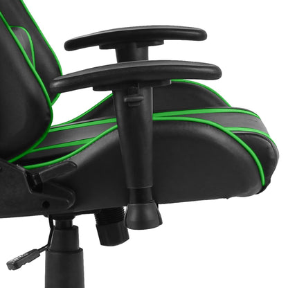 Gamingstoel – Gamestoel – Gaming Chair – Game Stoel – Bureaustoel – Hoge Rugleuning – Ergonomisch Met Kussens – Groen Zonder Voetsteun