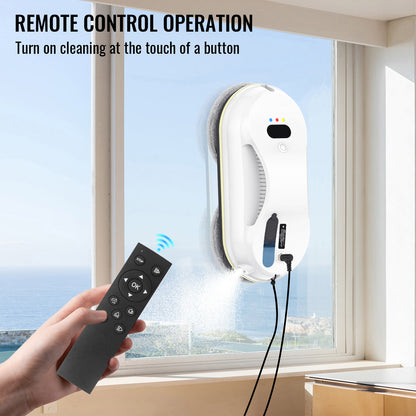 Household Window Automatic Water Spray Cleaning Robot Vacuum Cleaner Remote Control Electric Window Wiper Household Glass Wiper