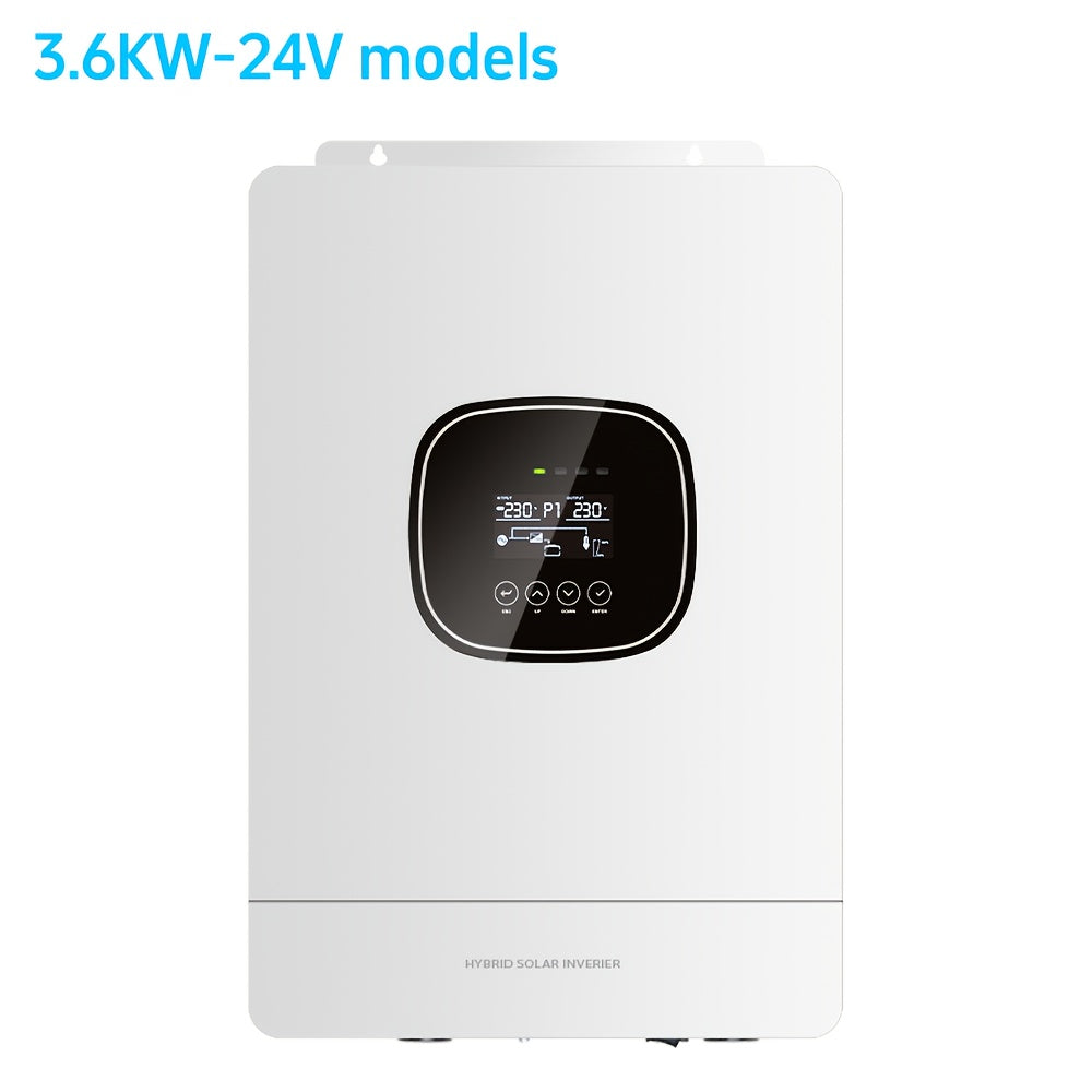 Zonne-Omvormer – Solar Inverter – Fotovoltaïsche Omvormer – UPS Voeding – 3600W Pure Sinus – 24V Batterij Compatibel – Ononderbroken Stroomvoorziening