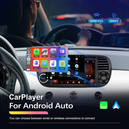 Autoradio – Autoradiosysteem – Autostereo – Auto Multimedia – In-Dash Radio – 7 Inch HD Touchscreen – Draadloos CarPlay & Android Auto – GPS Navigatie – WiFi Connectiviteit