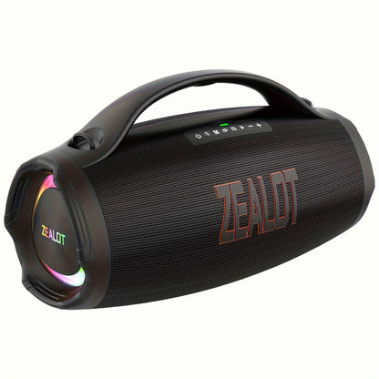 Draagbare Bluetooth Speaker – Draadloze Speaker – Outdoor Speaker – Wireless Speaker – Party Speaker – 160W Krachtig Geluid – 60 Uur Batterijduur – IPX5 Waterbestendig – Snelladen – Zwarte Met Rode Accenten