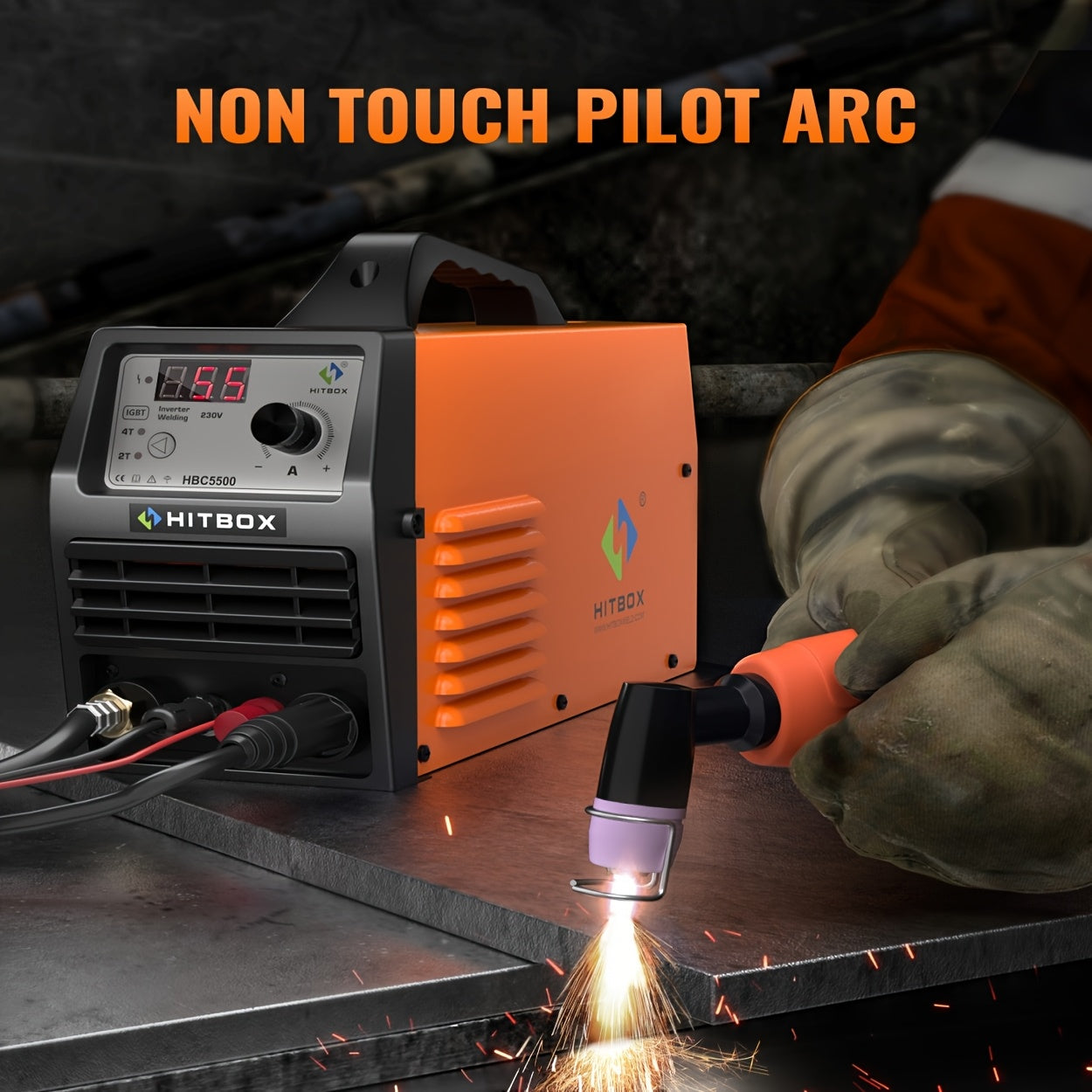 Plasmamachine – Plasmasnijder – Plasmasnijmachine – Metaalsnijder – Plasma snijapparaat – 50 Amp Non-Touch Pilotboog – Digitale 220V IGBT Inverter
