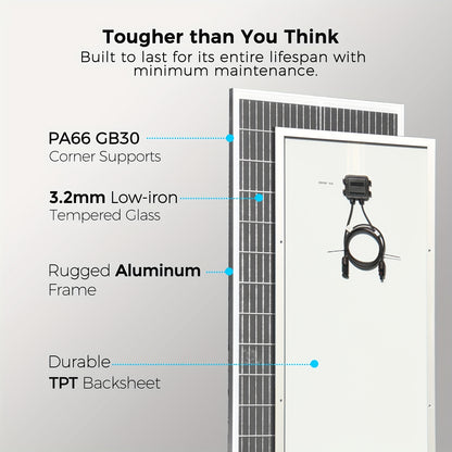 Zonnepaneel Kit – Solar Panel Set – Zonne-energie Pakket – Zonnepanelen Compleet – Off-Grid Systeem – 200W (2x100W) – 300W Micro-Omvormer – Hoog Rendement Monokristallijn
