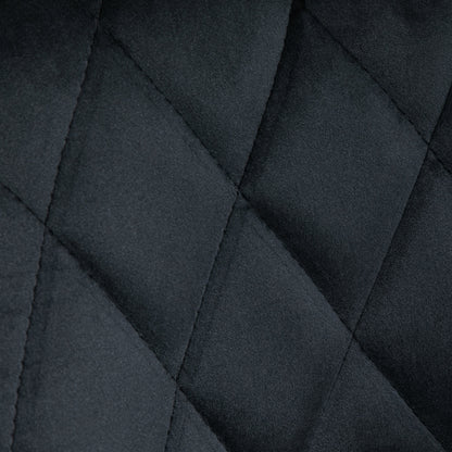 Barstoel – Barkruk – Keukenstoel – Barstoel Met Rugleuning – Barkruk Set Van 2 – Verstelbaar – 360° Draaibaar – Velvet Bekleding – Met Voetsteun – Met Stalen Frame