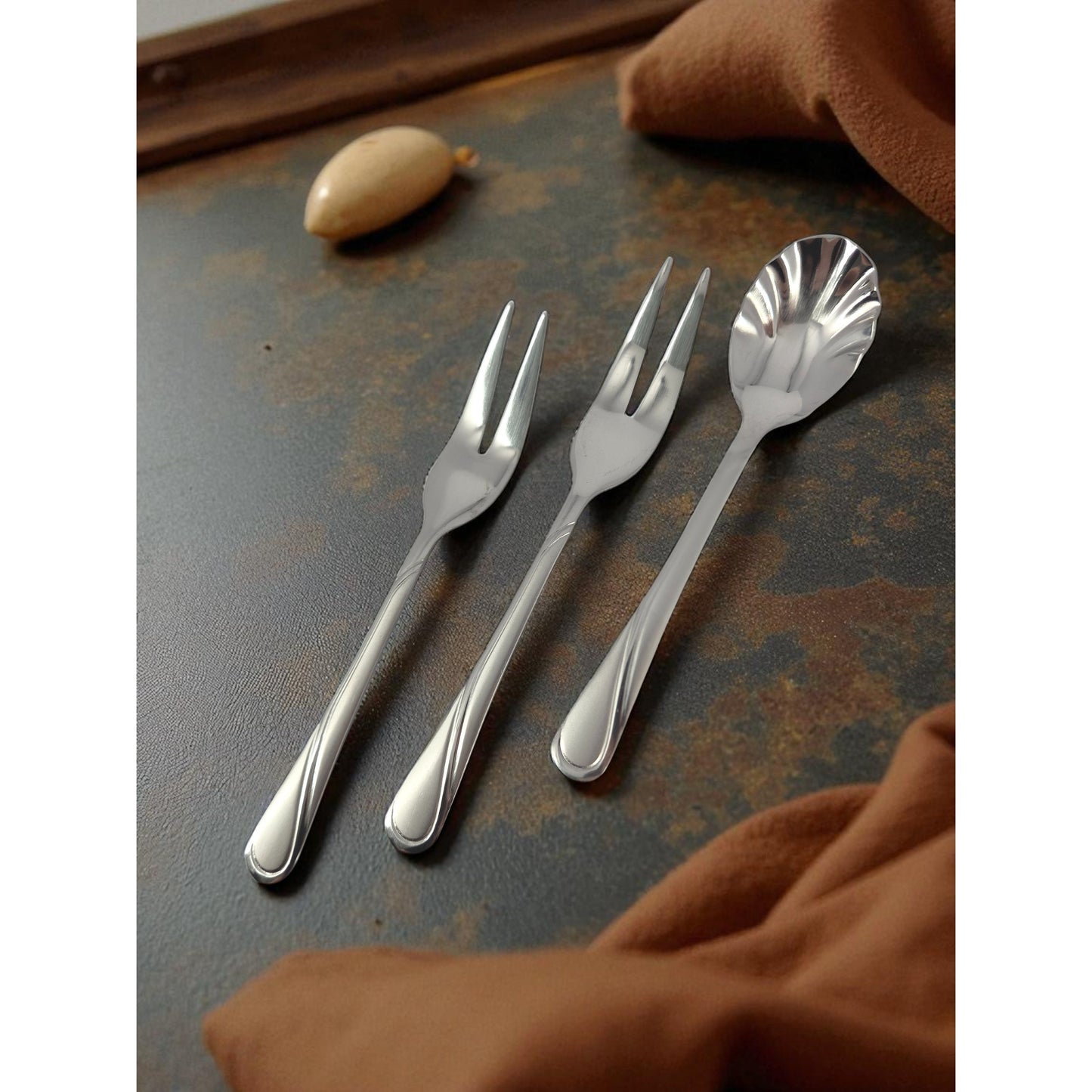 Cutlery in The Suitcase | 72pcs | 12 People | Stainless Steel | Fork | Spoon | Knife | SATIN 2232D
