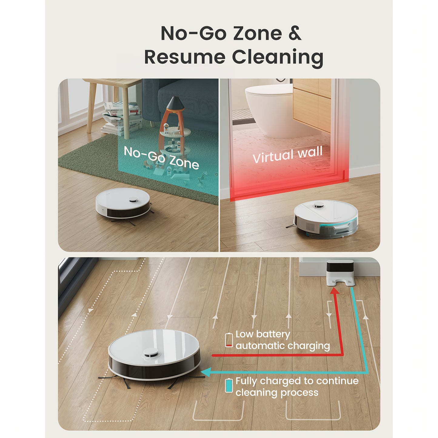 Robotstofzuiger – Robot Cleaner – Automatische Stofzuiger – Dweilrobot – Slimme Stofzuiger – Lange Batterijduur 200 Minuten – Smart App Besturing