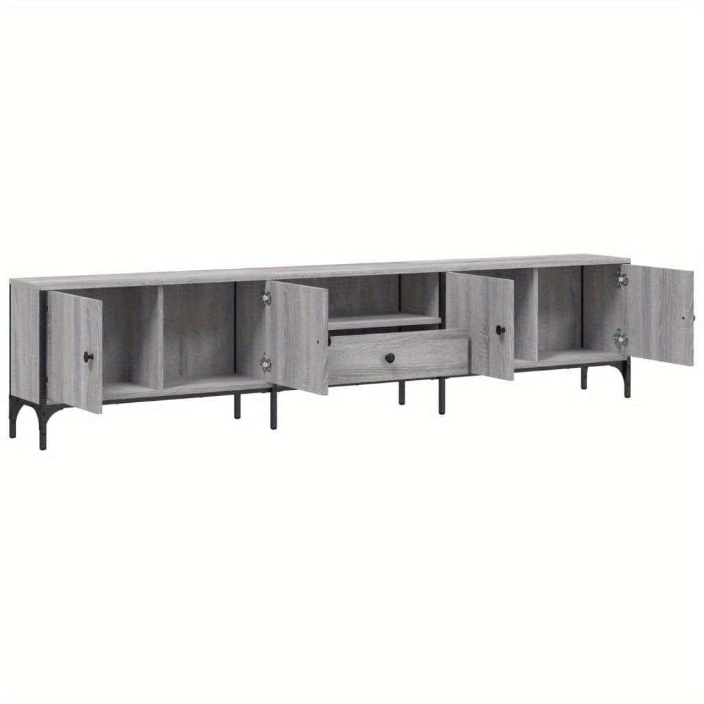 TV-kast – Tv-meubel – TV-dressoir – Mediameubel – Tv-standaard – Grijs Sonoma – Ruime Lade – Hoogwaardig Gefabriceerd Hout