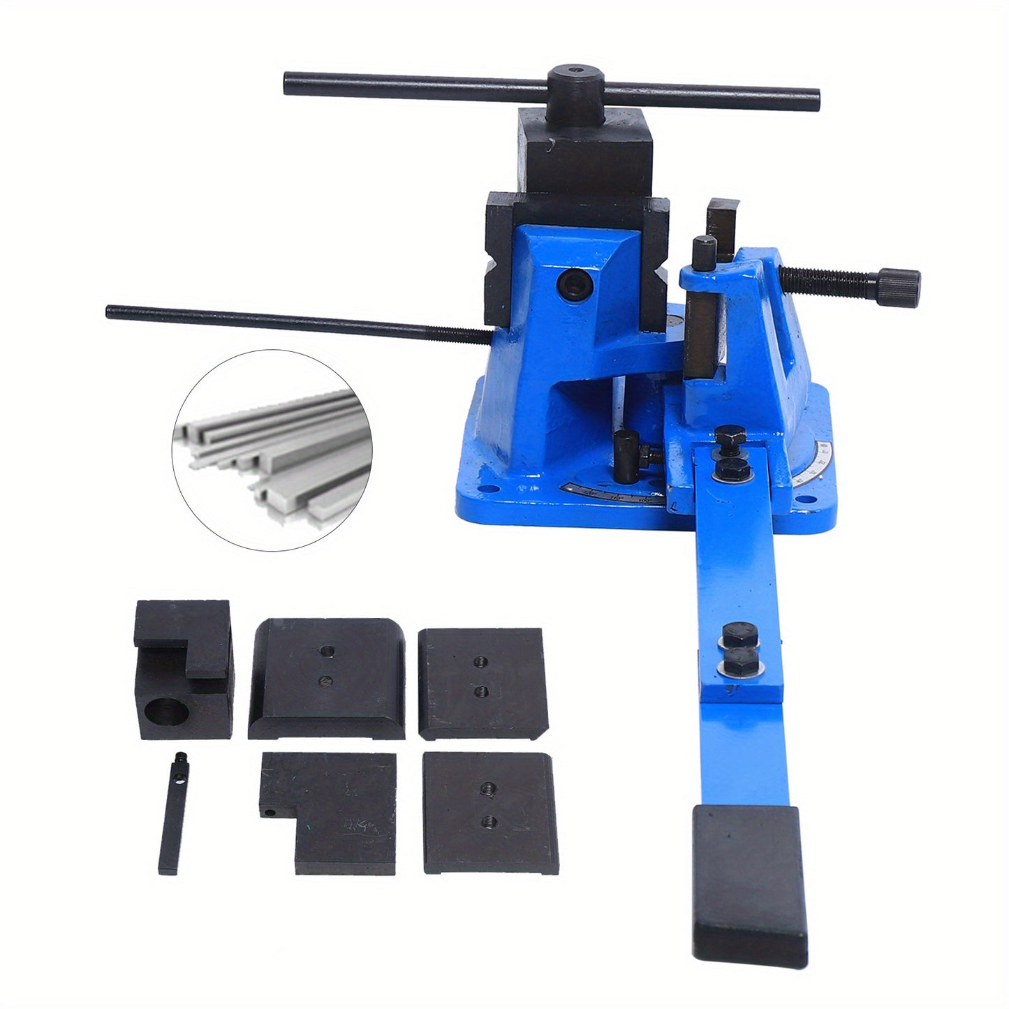 Heavy-Duty Manual Tube Bender with Adjustable 0-180° Bending Angle, 1/4"-1" Pipe Capacity & 4-Position Clamping System - Heavy-Duty Steel Construction, Ergonomic Lever Mechanism for Precision Pipe Bending (No Folding) - Idea