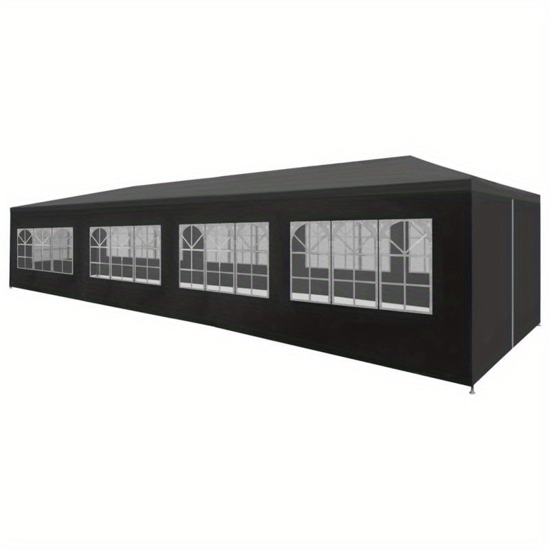 Partytent – Feesttent – Paviljoen – Tuinent – Tent – Antraciet – 3x12 Meter – Stevige & Ruime Overkapping