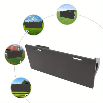 Voetbaltrainer – Voetbal Rebounder – Trainingsbord – Dribbelmat – Voetbal Trainingshulpmiddel – Inklapbaar & Draagbaar – HDPE Duurzaam Materiaal – Duale Hoekinstellingen 100x40 cm – Zwart