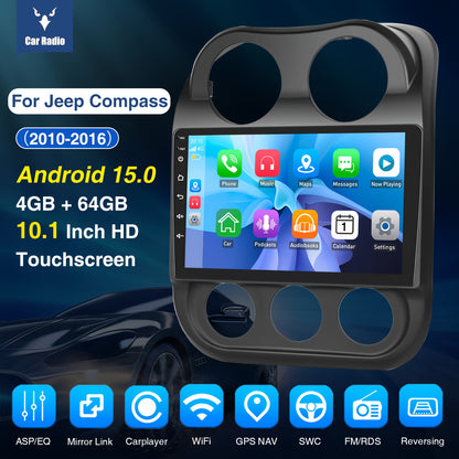 Android Autoradio – Car Stereo – Multimedia Systeem – Auto Radio – In-Car Entertainment – Android 15.0 Met AHD Camera – 10,1 Inch IPS Scherm – 4GB RAM 64GB Opslag