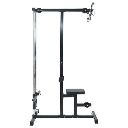 Lat Pulldown Machine – Krachttrainer – Fitnessmachine – Rugtrainer – Home Gym Apparatuur – Zwart – Verstelbare Zitting – Stalen Bouw 80 Kg Belastbaar