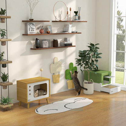 Kattenbak Met Deksel – Kattenbak Dicht – Kattenbak Met Schepje – Gesloten Kattenbak – Kattenbak Plastic – Geurremmend – Inclusief Schepje En Deodorizer
