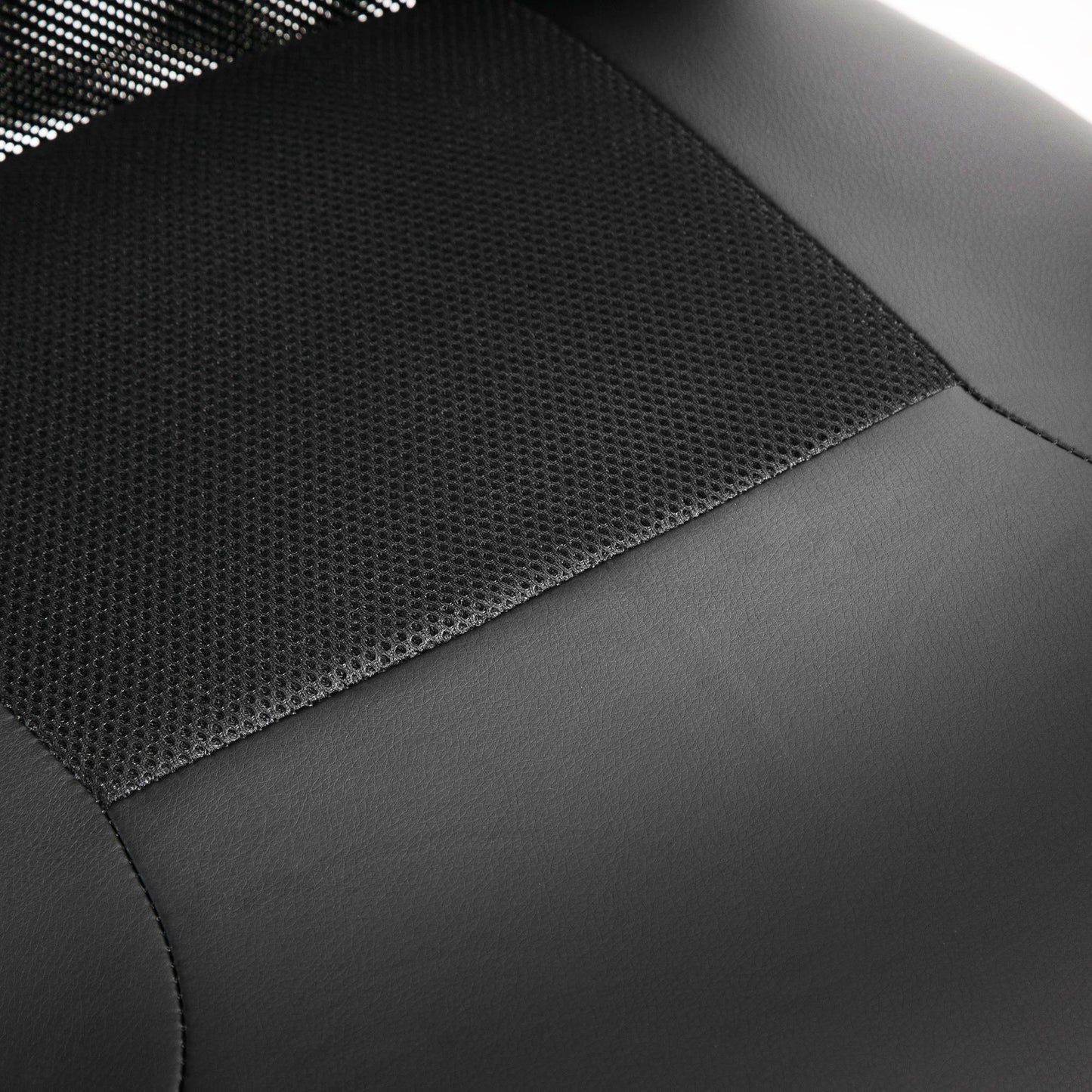 Bureaustoel – Kantoorsstoel – Office Chair – Gamestoel – Werkstoel – Ergonomisch S-vormig – Verstelbare Zithoogte – Schommelfunctie – 120 kg – Zwart