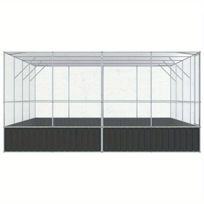Easy to assemble Silvery bird 418x414x212cm portable steelaasy to clean backyard animal cage